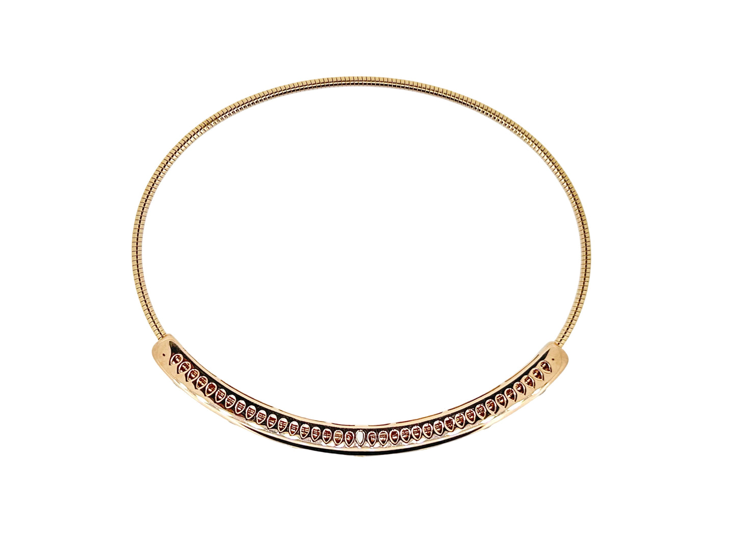 Diamond Rose Gold Gold Bezel-Set Bangle - 0.25 Ct. Tw.